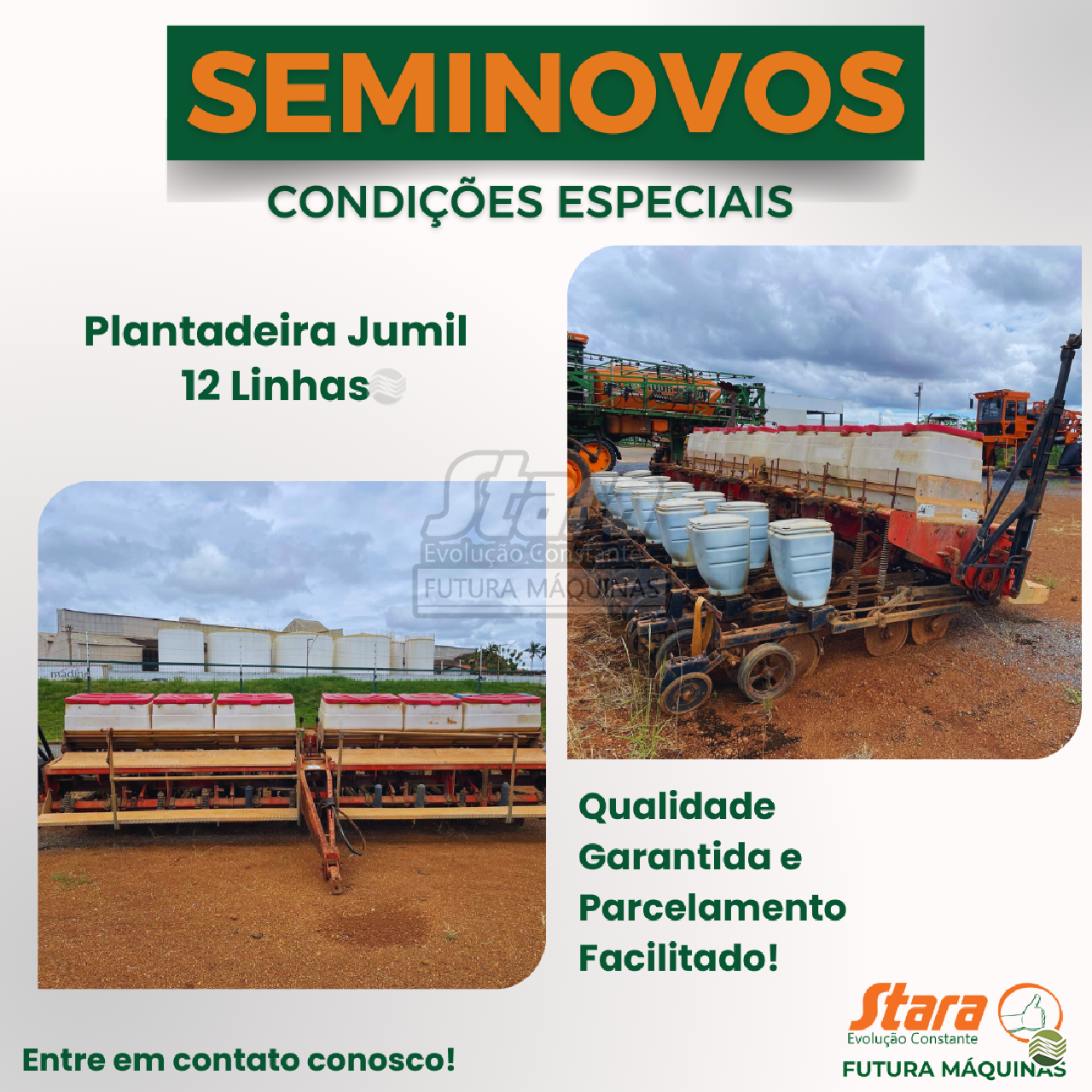 PLANTADEIRA JUMIL JM 3080 Futura Máquinas Agrícolas - Stara PATOS DE MINAS MINAS GERAIS MG
